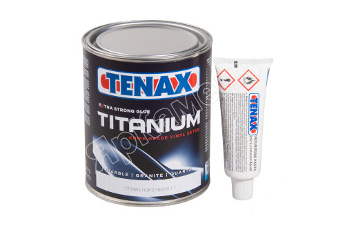 Клей полиэфирный TENAX TITANIUM прозрачный густой, 1 л 
