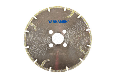 Диск YARKAMEN® E-LY гальванический, c бок. сегментами 180х2,8х3,0х22,2  