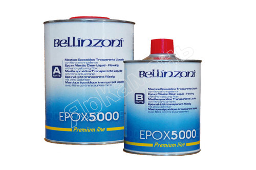Клей Bellinzoni EPOX 5000 прозрачный густой, 1.5 кг 