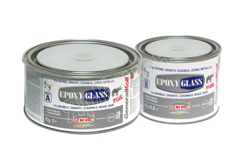 Клей GENERAL EPOXY GLASS SOLID густой прозрачно-молочный, 1.5 кг 