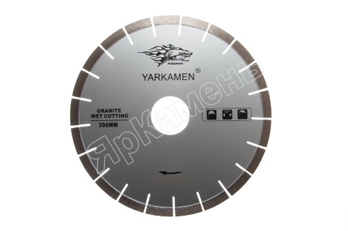 Алмазный диск YARKAMEN® PIRANHA 500x4,0x15х60/50 Arix Technology, гранитный, сегментный, бесшумный 