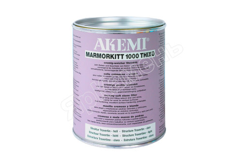 Клей-мастика AKEMI Marmorkitt 1000 ThiXo травертин светлый, 1 л 