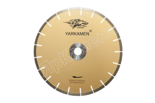 Алмазный диск YARKAMEN® PIRANHA 500x4,0x10х60/50 мраморный сегментный бесшумный 