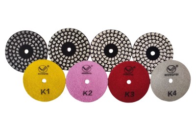 Диск алмазный гибкий HF "4-Step" для сухой полировки d100 мм, т. 3,0 мм