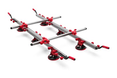 Телескопическая система переноски крупноформатного керамогранита P705 предназначена для подъёма,... Система для переноса телескопическая P705 ( 6 присосок с электрической помпой)