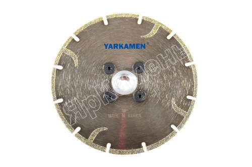 Диск YARKAMEN® E-LY гальванический, c бок. сегментами 125х2,2х3,0хМ14 