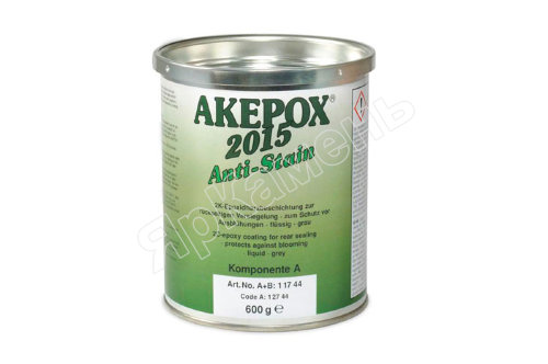 Клей AKEMI AKEPOX 2015 Anti-Stain прозрачно-серый 11744, 0.9 кг 