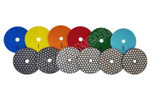 Диск алмазный гибкий HF "6-Step" Standart Hexagonal Type для сухой полировки d100, т. 1,2 мм 