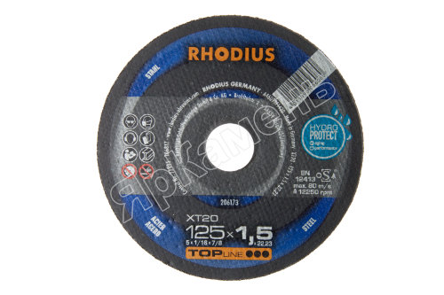 Диск отрезной по металлу Rhodius XT 20 125х1,5х22,23 