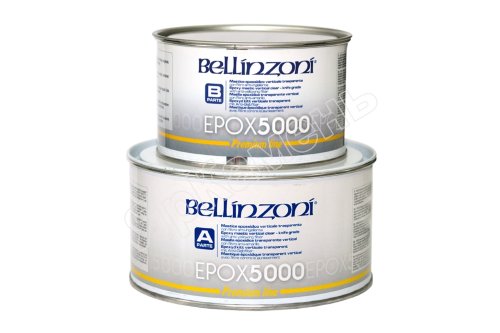 Клей Bellinzoni EPOX 5000 PREMIUM прозрачный густой, 1.5 кг 