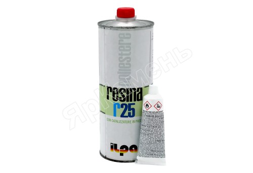 Клей полиэфирный ILPA R-25 медовый жидкий, 1 л 